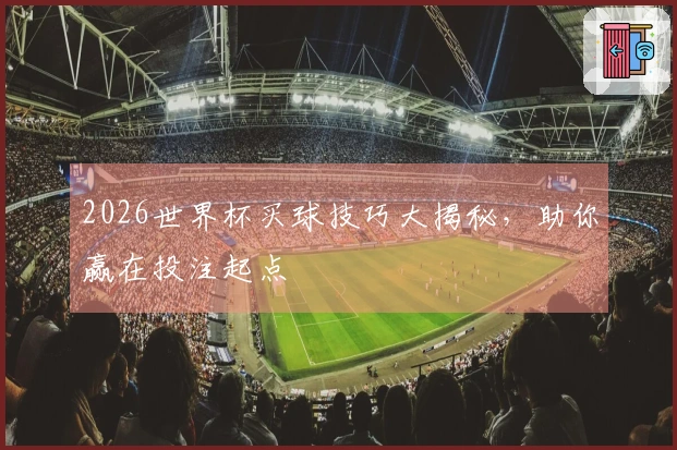 2026世界杯买球技巧大揭秘，助你赢在投注起点