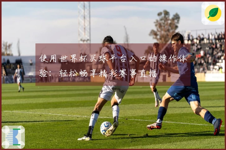 使用世界杯买球平台入口的操作体验：轻松畅享精彩赛事直播